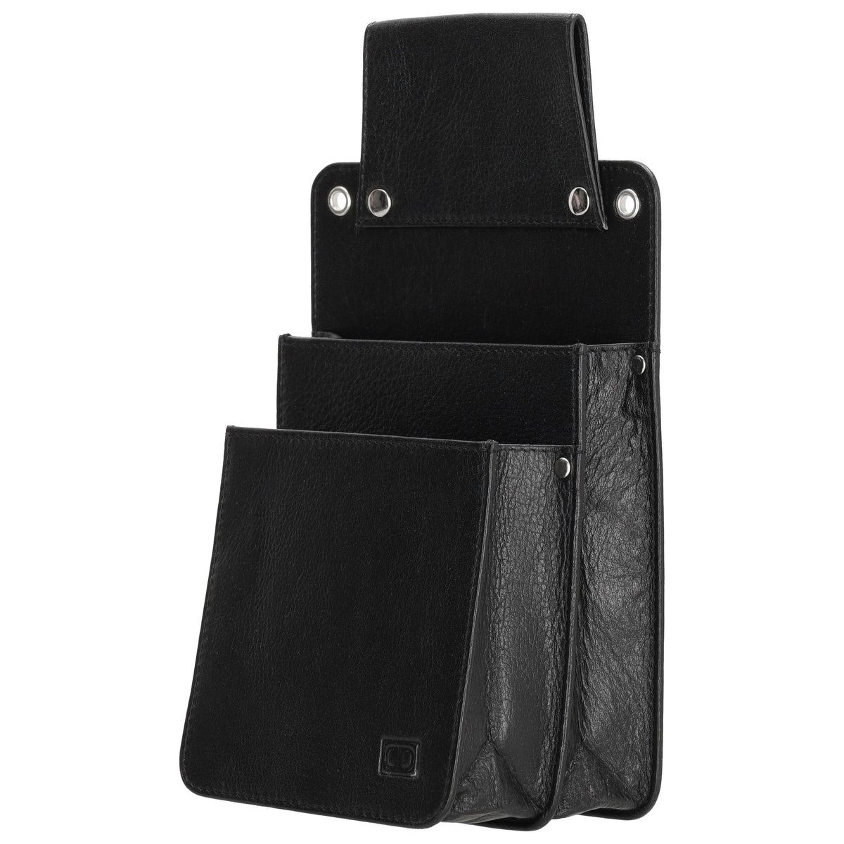 Halfter 14,5 x 24,5cm für Kellnerbörse in Schwarz aus Leder - leder-accessoires.com