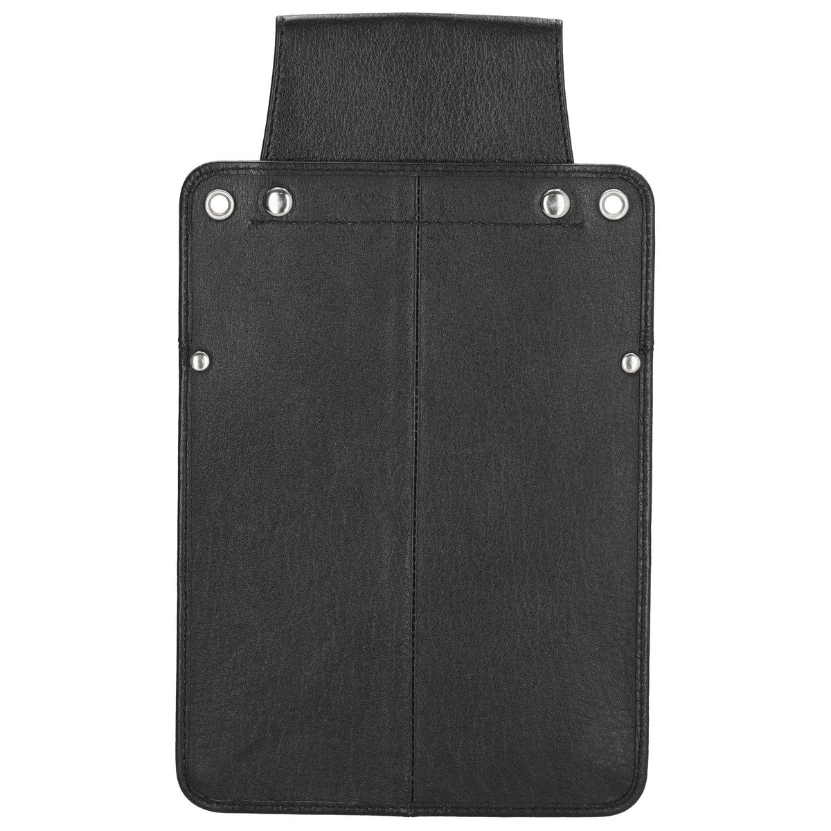 Halfter 14,5 x 24,5cm für Kellnerbörse in Schwarz aus Leder - leder-accessoires.com
