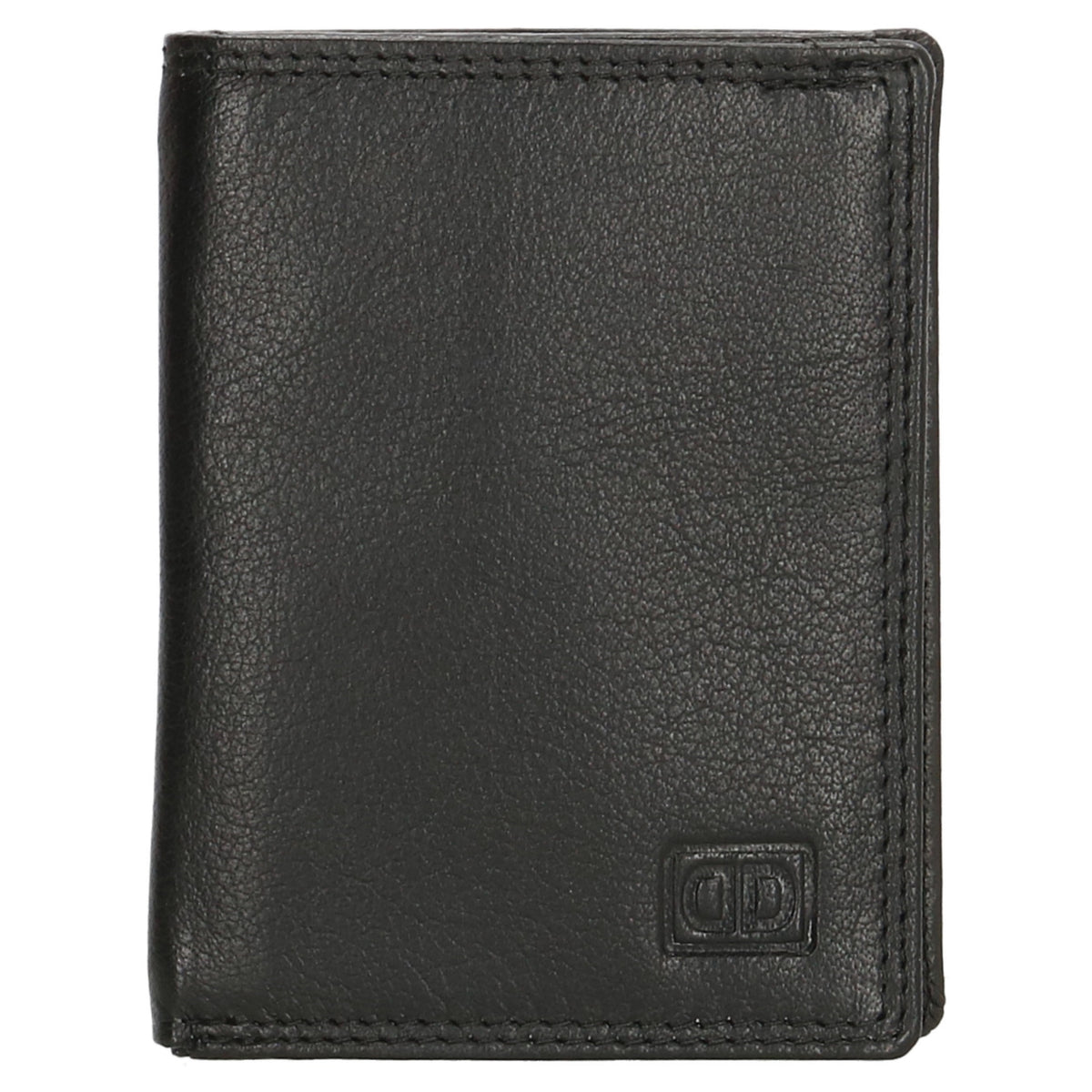 Kartenetui 8x10cm aus Leder in Schwarz und RFID-Schutz - leder-accessoires.com