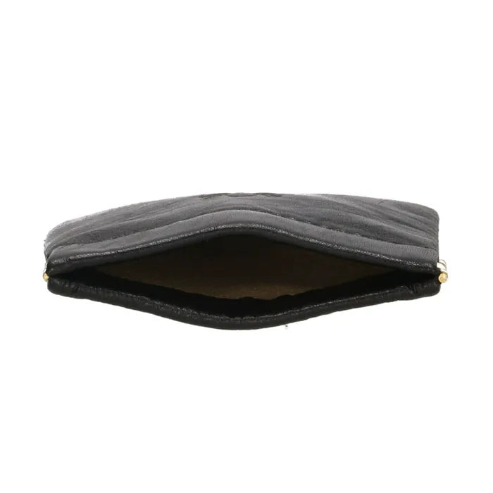 Schüttelbörse 5x5xcm in Schwarz aus Leder - leder-accessoires.com