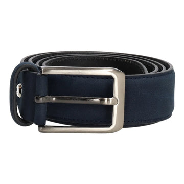 Business-|-Anzugsgürtel 35mm Blau|Marine abgenäht - leder-accessoires.com