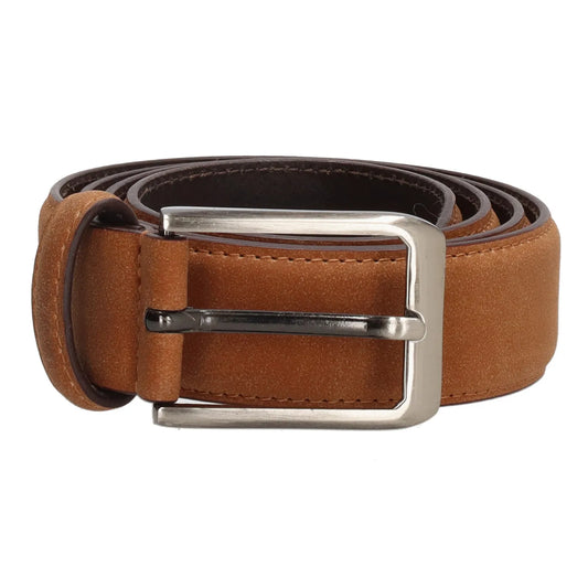 Business-|-Anzugsgürtel 35mm Cognac abgenäht - leder-accessoires.com