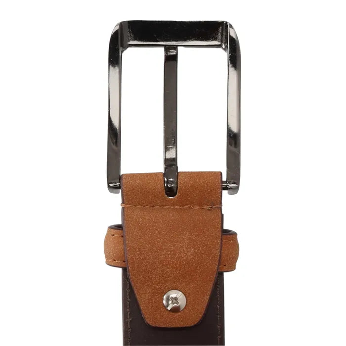 Business-|-Anzugsgürtel 35mm Cognac abgenäht - leder-accessoires.com