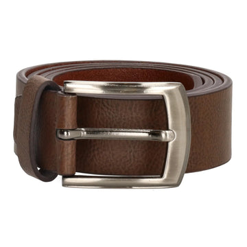 Brauner Herren Ledergürtel 4 cm Jeansgürtel mit Dornschließe