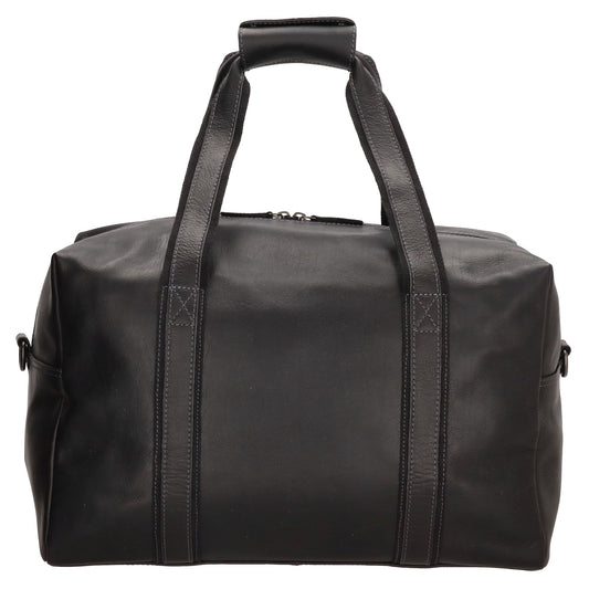 Reisetasche | Weekender 37 x 20 in Schwarz aus Leder - leder-accessoires.com