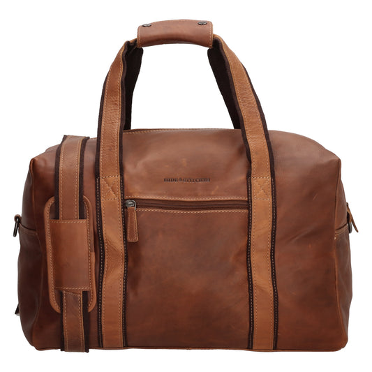 Reisetasche | Weekender 37 x 20 in Cognac aus Leder - leder-accessoires.com