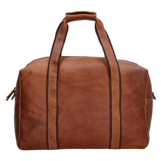 Reisetasche | Weekender 37 x 20 in Cognac aus Leder - leder-accessoires.com