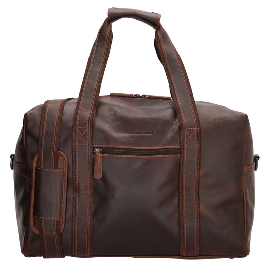 Reisetasche | Weekender 37 x 20 in Braun aus Leder - leder-accessoires.com