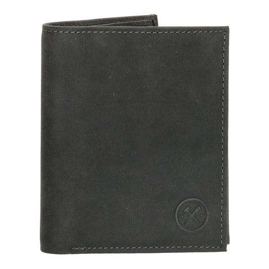 Lederbörse Hochformat 12x9xcm in Schwarz - leder-accessoires.com