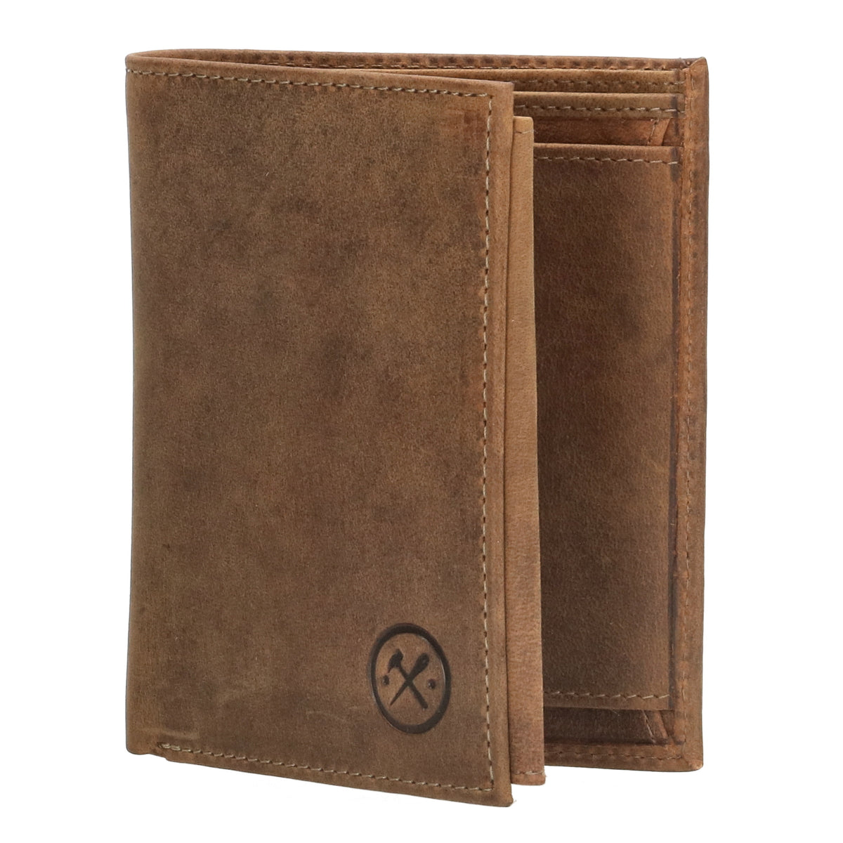 Lederbörse Hochformat 12x9xcm in Braun - leder-accessoires.com
