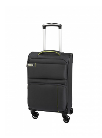 Reisetrolley|Bordgepäck 4-Rad 55cm in Grau - leder-accessoires.com