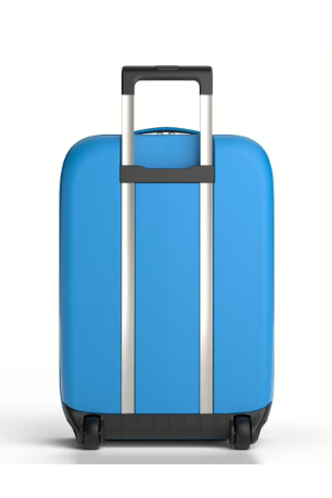 Reisetrolley faltbar 2-Rad 55x40x20cm cm in Blau - leder-accessoires.com