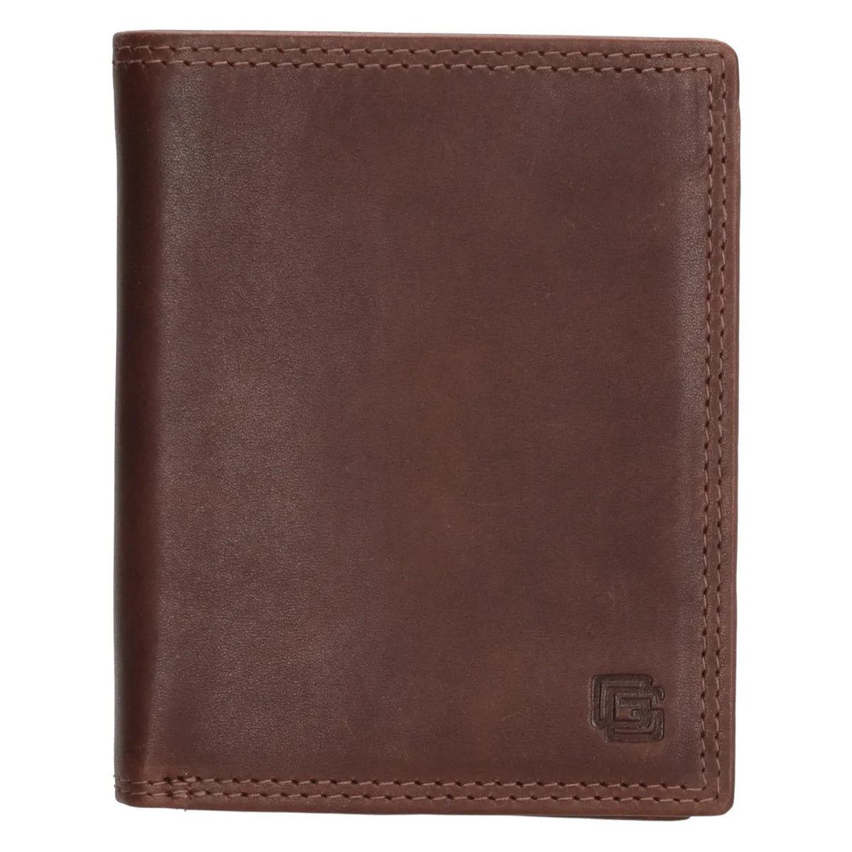 Herren Lederportemonnaie 9 x 12cm Braun – Hochformat aus Vollrindleder - leder-accessoires.com