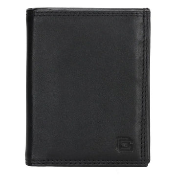 Lederbörse Hochformat 10x8xcm in Schwarz - leder-accessoires.com