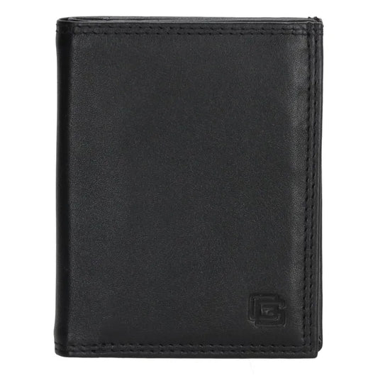 Lederbörse Hochformat 10x8xcm in Schwarz - leder-accessoires.com