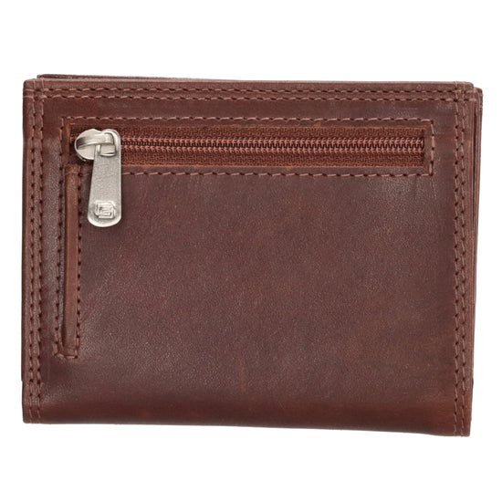 Lederbörse Hochformat 10x8xcm in Braun - leder-accessoires.com