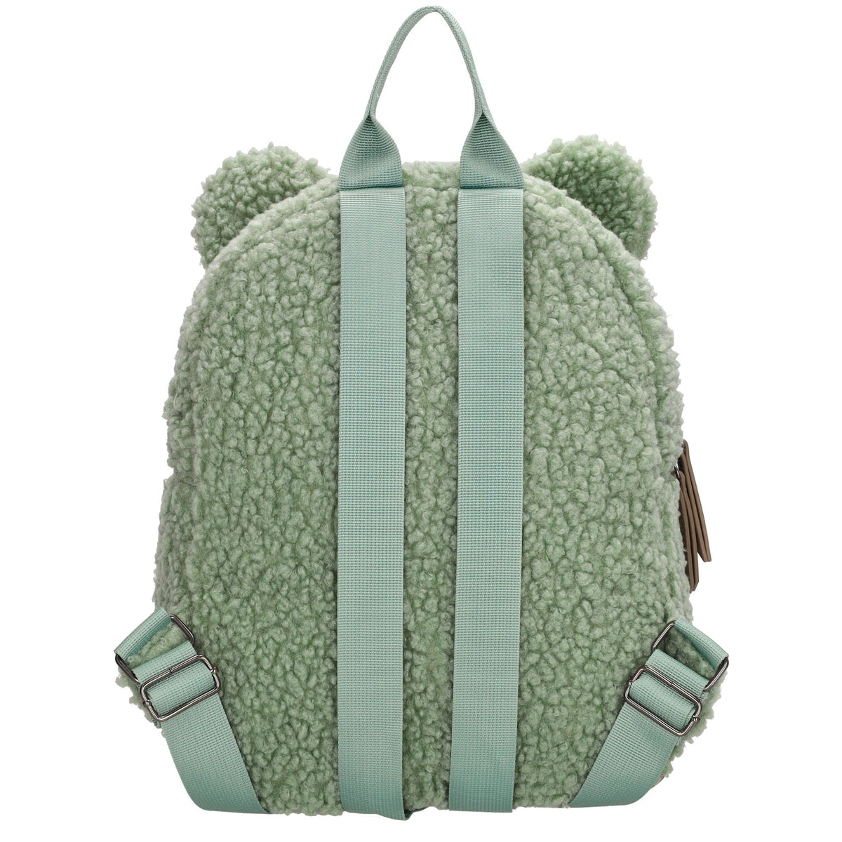 Teddyrucksack 24,5x31cm in Mint mit Reißverschluss - leder-accessoires.com