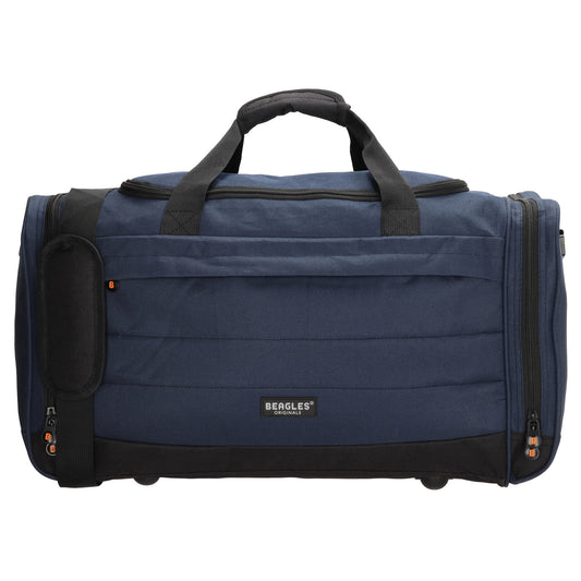 Reisetasche 55 x 30cm in Blau mit Seitentaschen - leder-accessoires.com