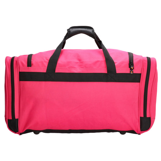 Reisetasche 65 x 34cm in Pink mit Seitentaschen - leder-accessoires.com