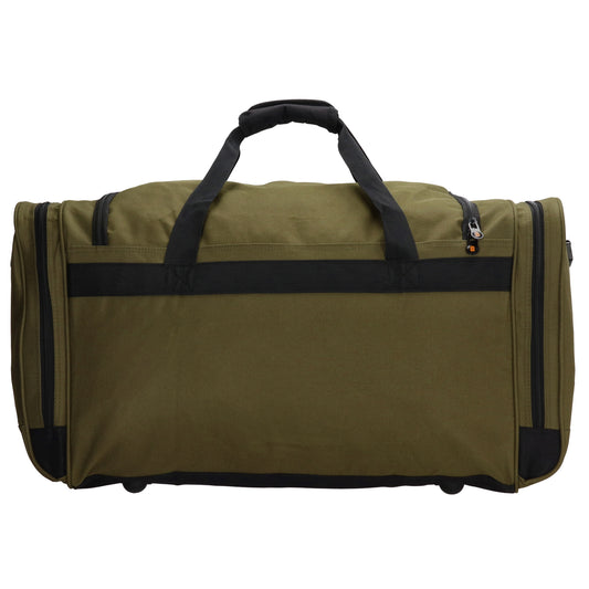 Reisetasche 65 x 34cm in Olivgrün mit Seitentaschen - leder-accessoires.com
