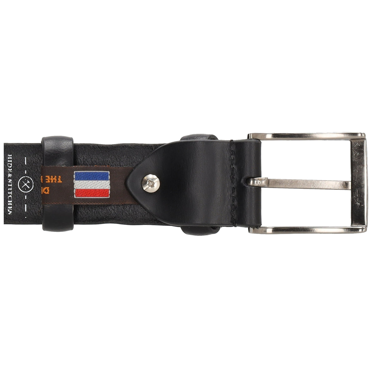 Schwarzer Ledergürtel Herren 3,5 cm – klassischer Businessgürtel - leder-accessoires.com