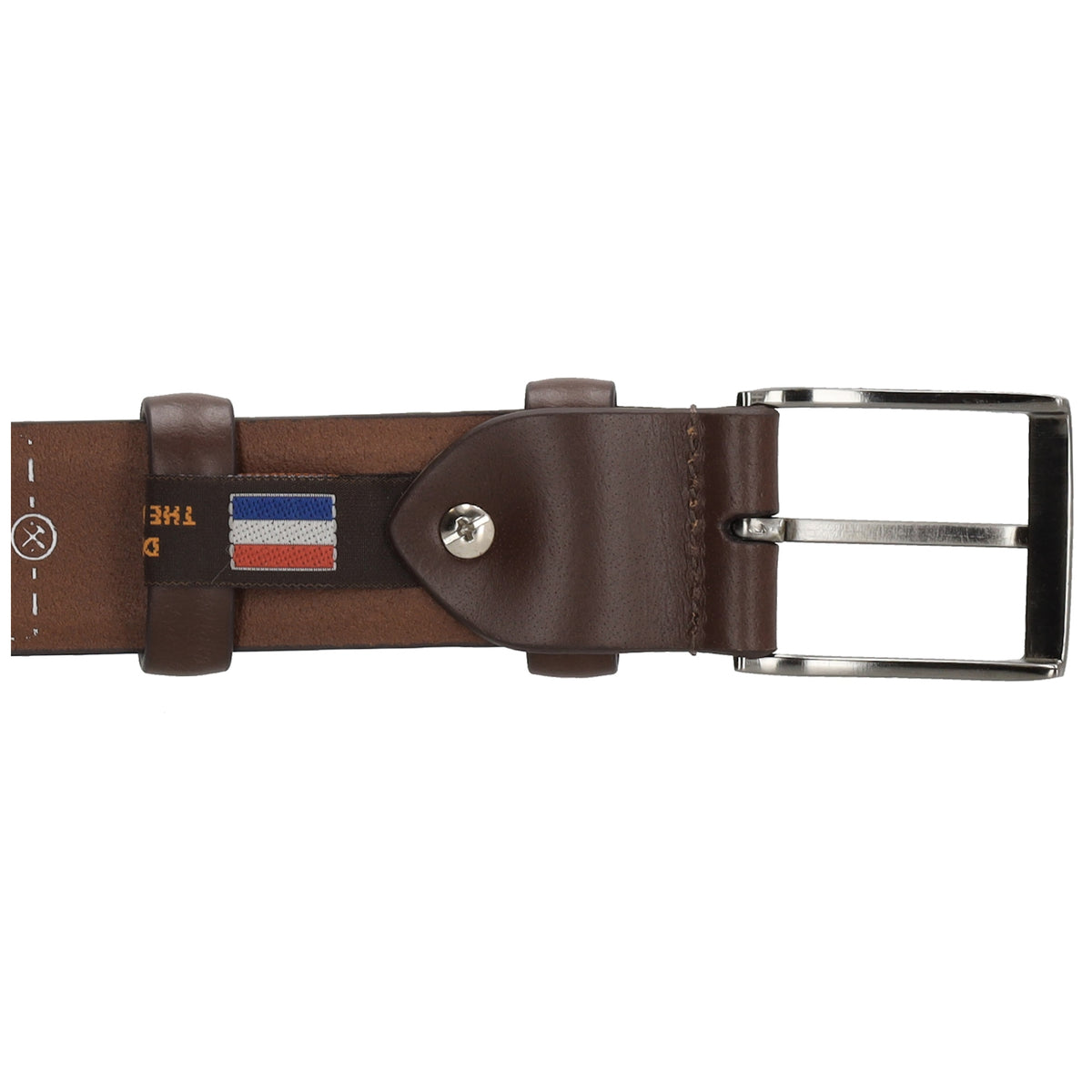 Herren Businessgürtel aus Leder 3,5 cm – Dunkelbraun - leder-accessoires.com