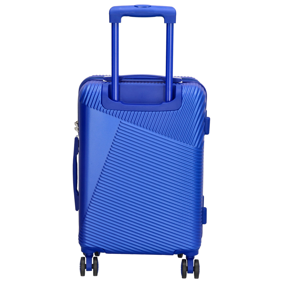 Reisetrolley|Bordgepäck 4-Rad 55cm in Stahlblau aus ABS - leder-accessoires.com