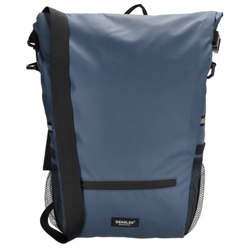 Fahrradtasche|Schultertasche mit Überschlag 48x26cm in Blau|Marine - leder-accessoires.com