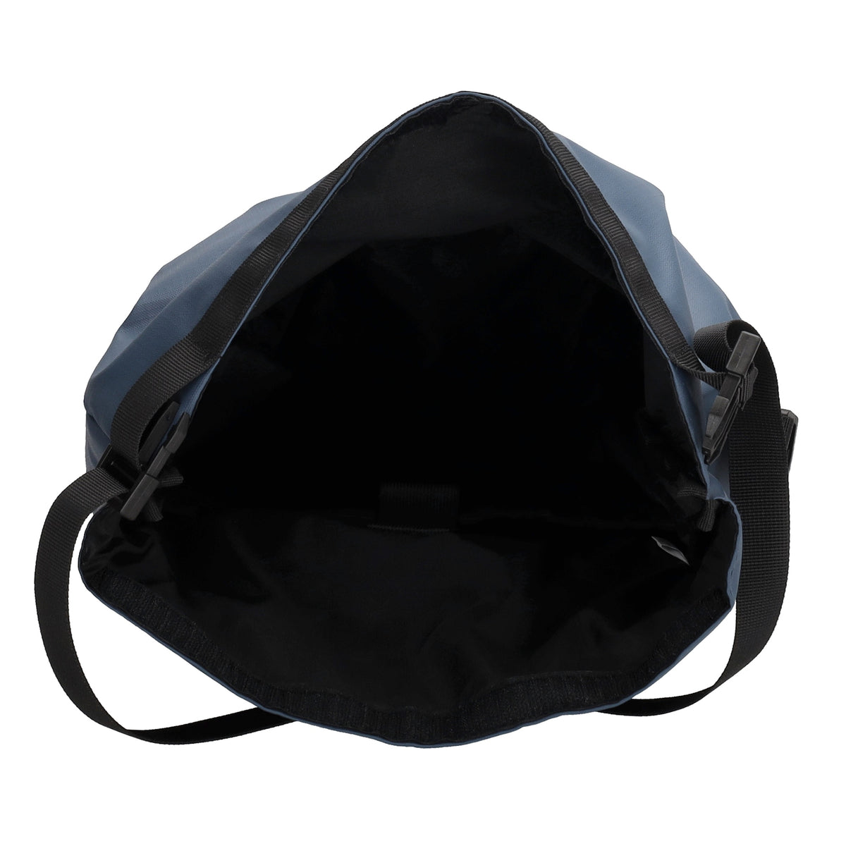Fahrradtasche|Schultertasche mit Überschlag 48x26cm in Blau|Marine - leder-accessoires.com