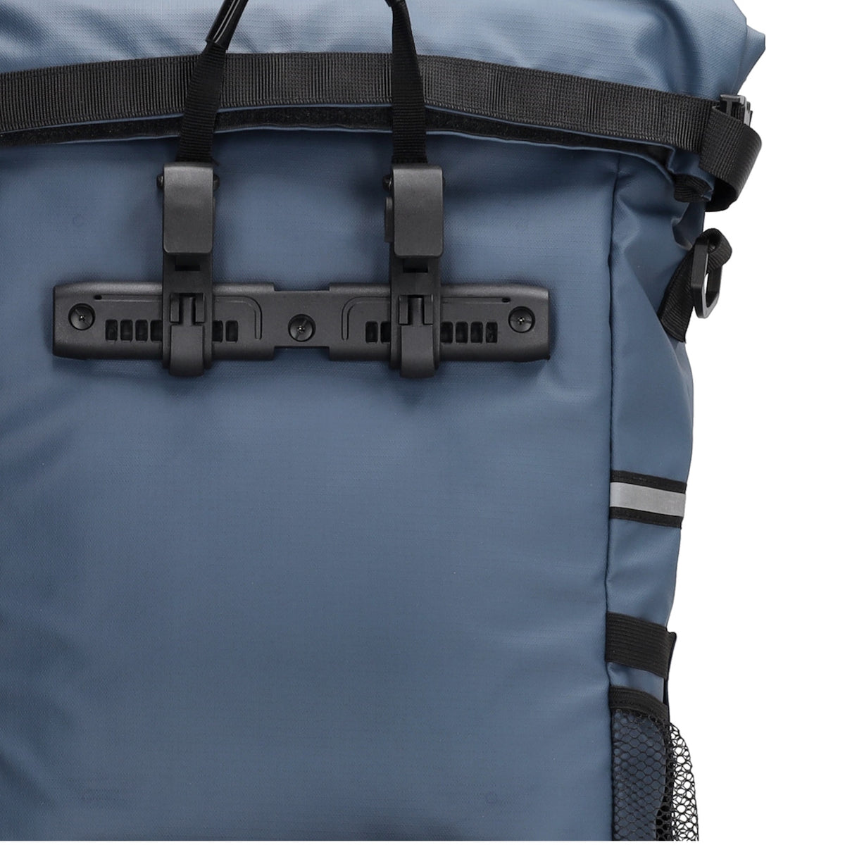 Fahrradtasche|Schultertasche mit Überschlag 48x26cm in Blau|Marine - leder-accessoires.com