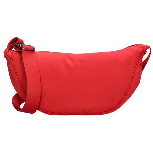 Bodybag 39x18cm in Rot mit Reißverschluss - leder-accessoires.com