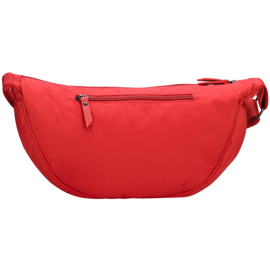 Bodybag 39x18cm in Rot mit Reißverschluss - leder-accessoires.com