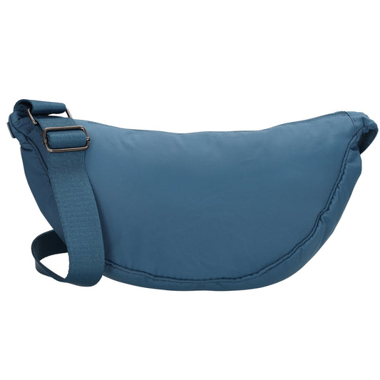 Bodybag 39x18cm in Jeansblau mit Reißverschluss - leder-accessoires.com