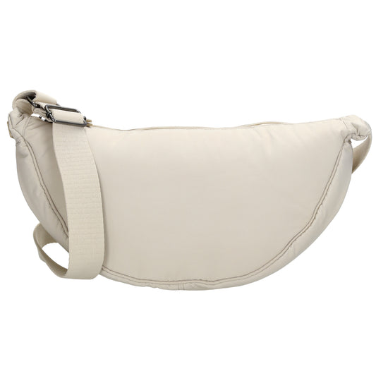 Bodybag 39x18cm in Creme mit Reißverschluss - leder-accessoires.com