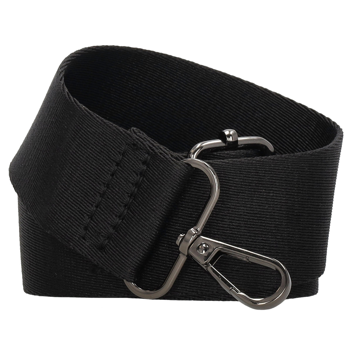 Taschenriemen|Wechselriemen 140cm in Schwarz Uni - leder-accessoires.com
