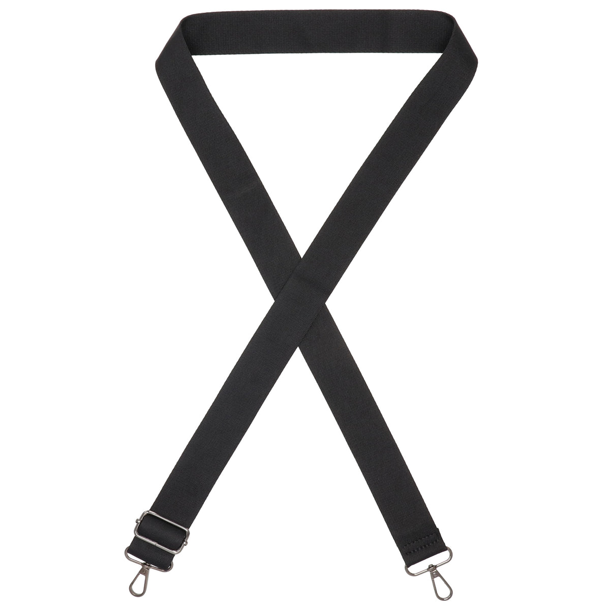 Taschenriemen|Wechselriemen 140cm in Schwarz Uni - leder-accessoires.com