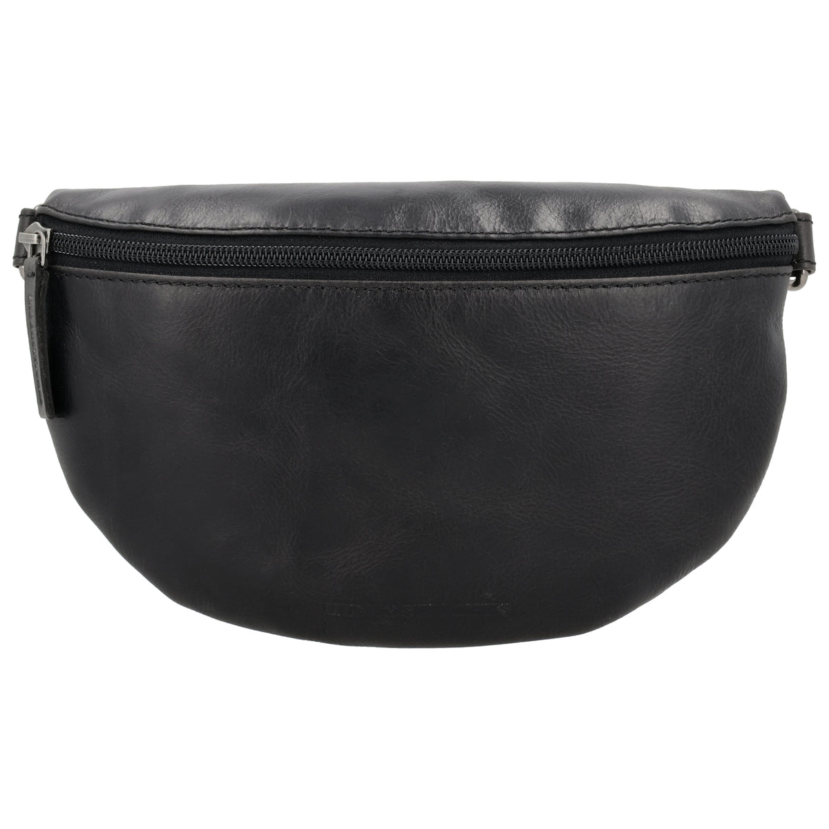 Bodybag 24x13cm in Schwarz mit Reißverschluss und Wechselriemen - leder-accessoires.com