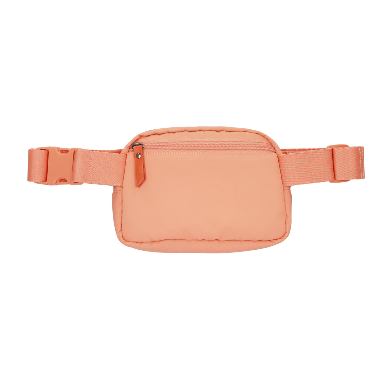 Bodybag|Gürteltasche 19,5 x 14cm in Aprikose wattiert - leder-accessoires.com