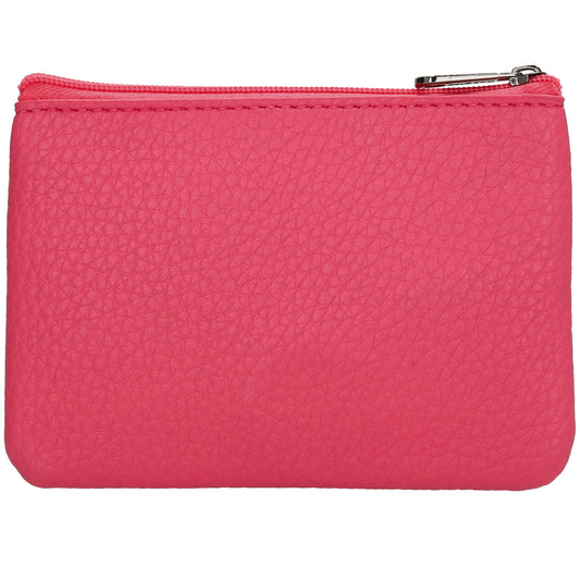 Schlüsseletui 12,5x9cm in Pink mit Reißverschluss - leder-accessoires.com