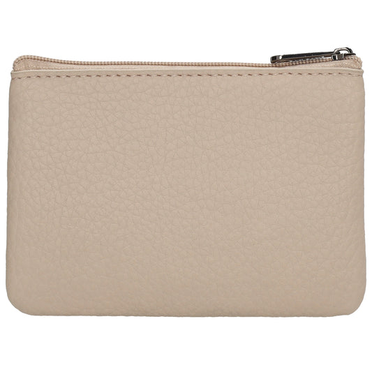 Schlüsseletui 12,5x9cm in Taupe mit Reißverschluss - leder-accessoires.com