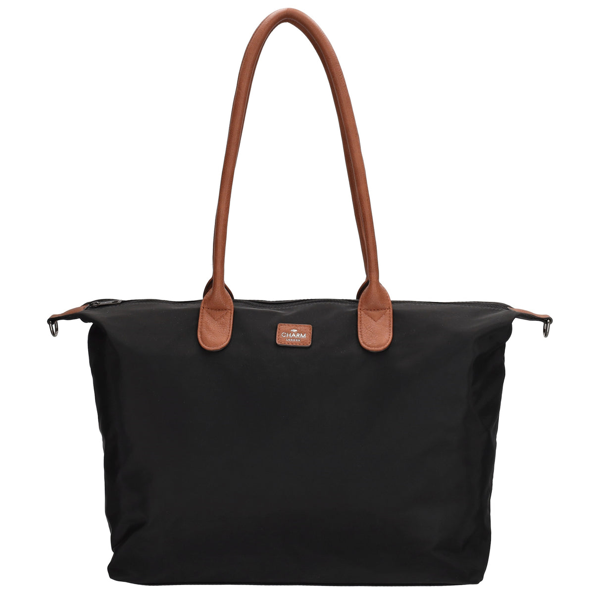 Shopper 51x33cm Schwarz aus Nylon|Polyester - leder-accessoires.com