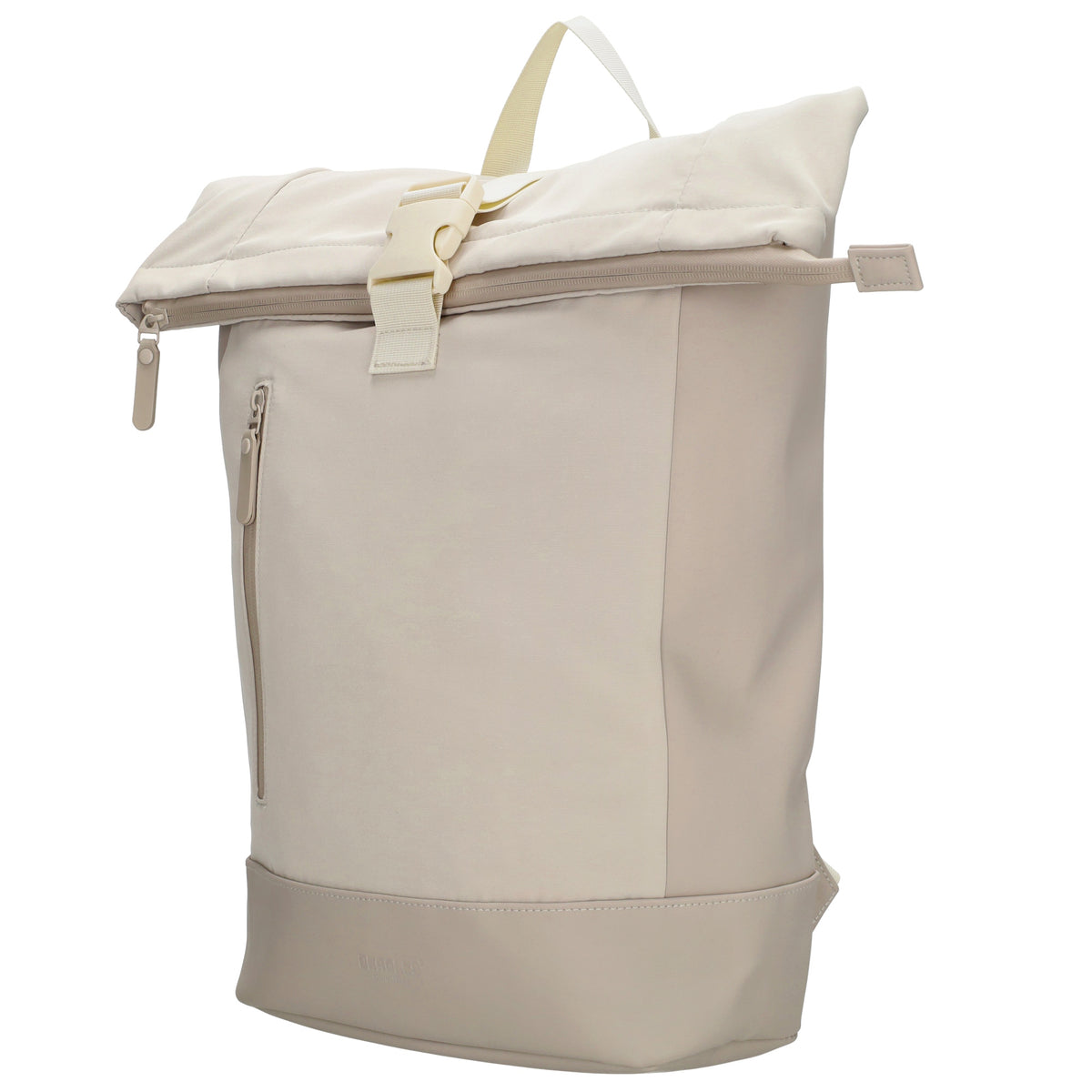 Rolltop-Rucksack 46x38cm in Creme mit Reißverschluss und Reißverschlussfach - leder-accessoires.com