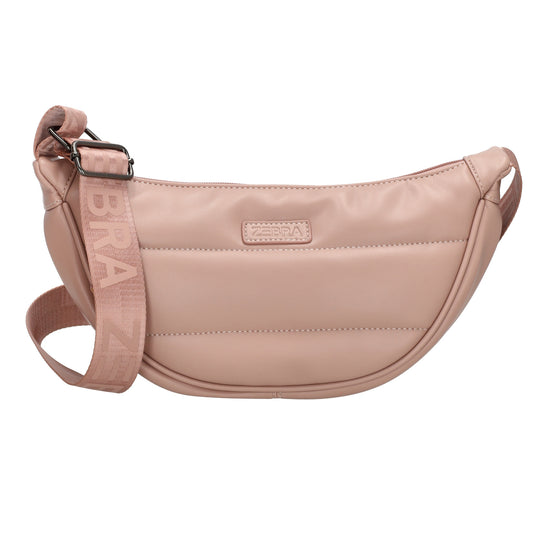 Bodybag gesteppt 33x16cm in Altrosa aus Kunstleder - leder-accessoires.com