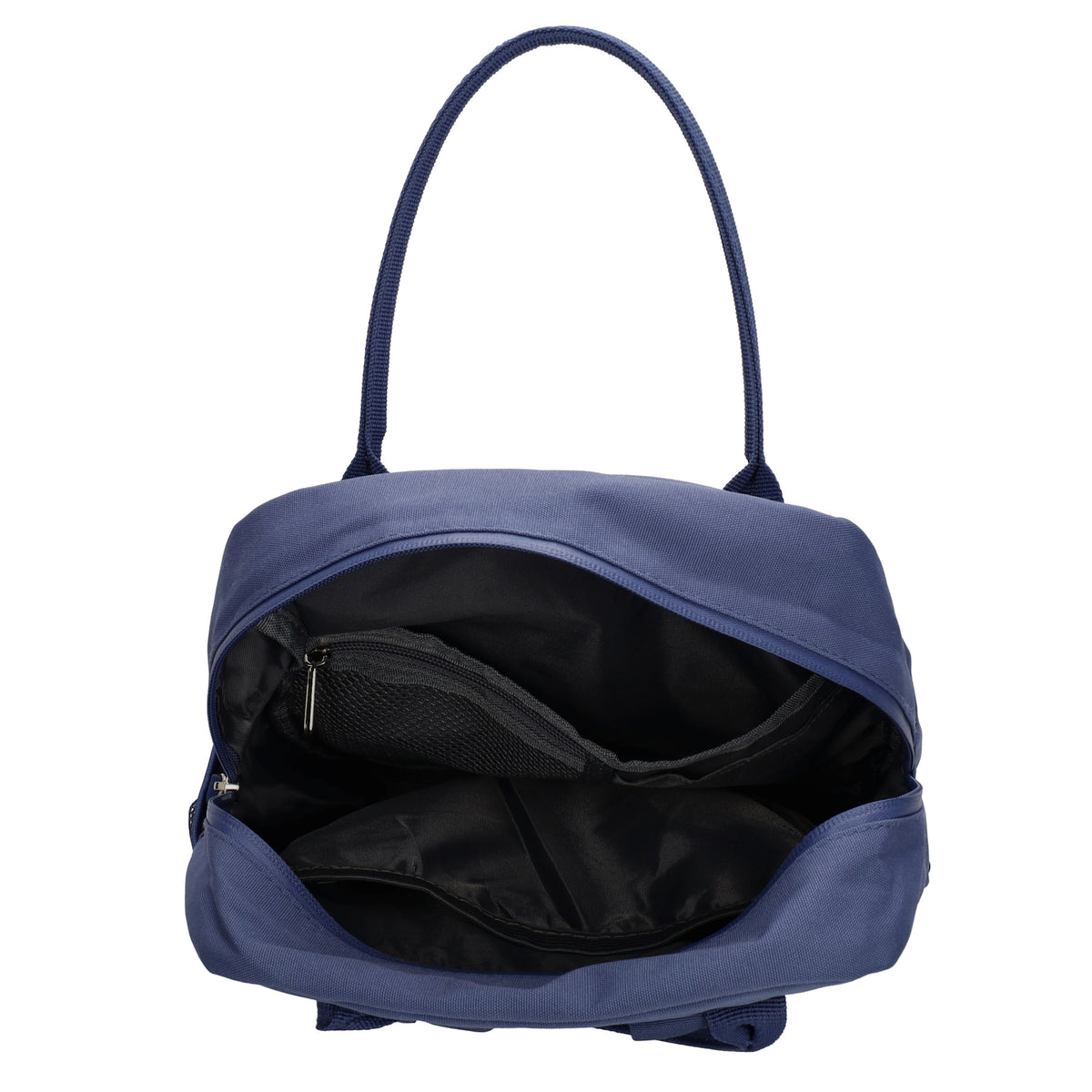 Rucksack 23x31,5cm in Jeans mit Reißverschluss und Vortasche - leder-accessoires.com