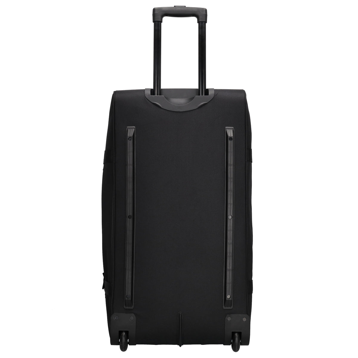 Reisetrolley 76cm 2-Rad in Schwarz aus wasserabweisendem Nylon - leder-accessoires.com