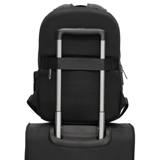 City-| Reiserucksack 24 x 38cm in Schwarz mit Reißverschluss - leder-accessoires.com