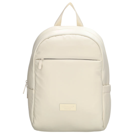 City-| Reiserucksack 24 x 38cm in Creme mit Reißverschluss - leder-accessoires.com