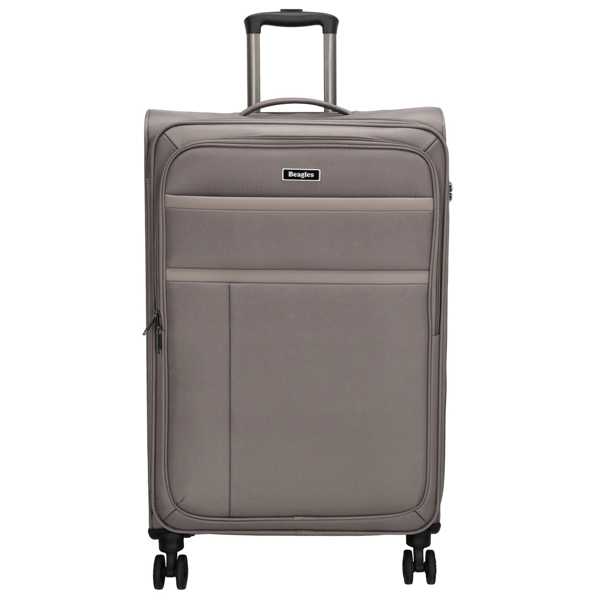 Reisetrolley|Weichgepäck 76cm in Taupe mit 4-Rad - leder-accessoires.com