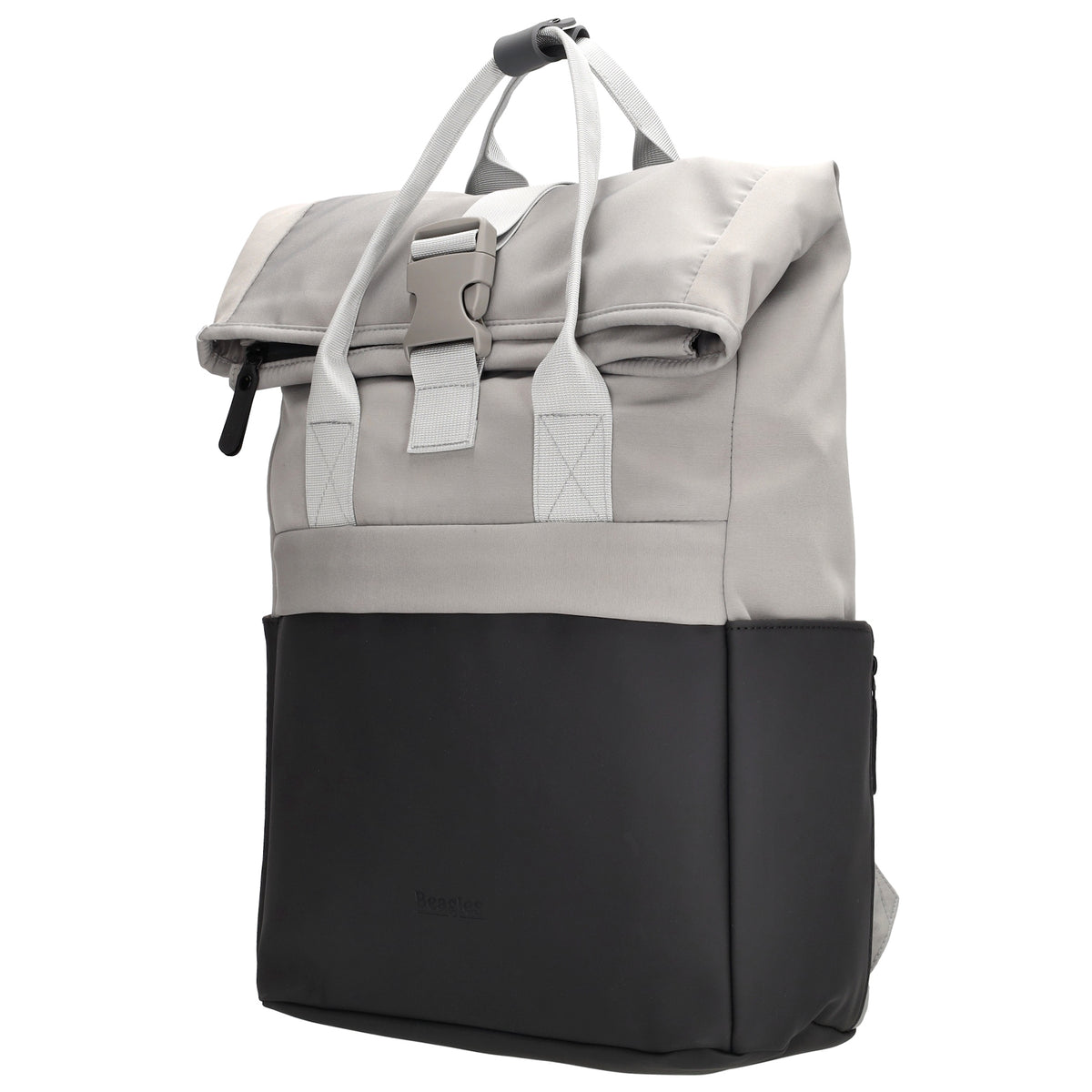 Laptoprucksack 53x28cm in Grau|Schwarz mit zusätzlichen Griffen - leder-accessoires.com