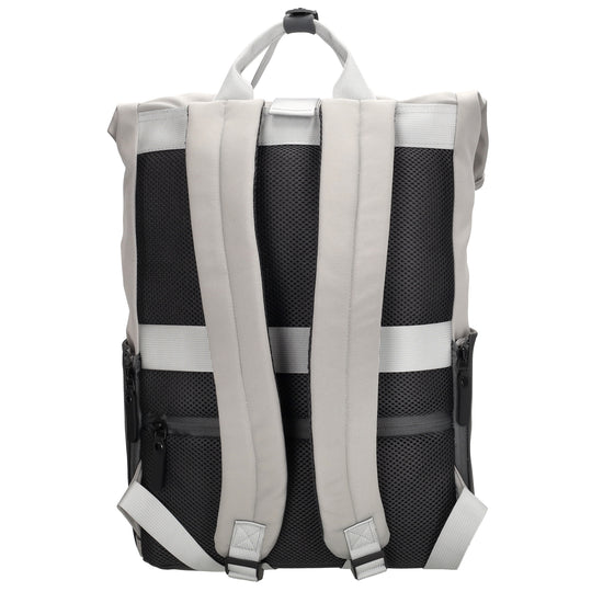 Laptoprucksack 53x28cm in Grau|Schwarz mit zusätzlichen Griffen - leder-accessoires.com